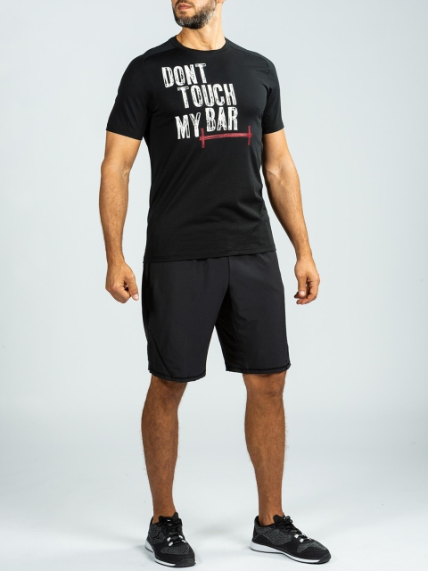 

Domyos By Decathlon Men Black Solid Regular Fit Sports Shorts