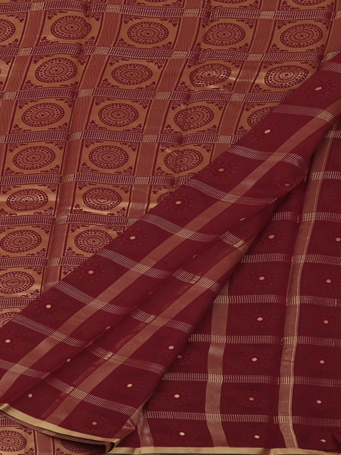 

Pothys Green & Maroon Art Silk Woven Design Saree