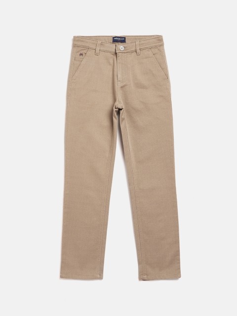 

Crimsoune Club Boys Beige Slim Fit Solid Regular Trousers