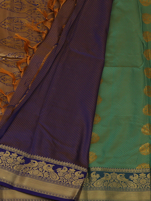 

Pothys Green & Purple Art Silk Woven Design Saree