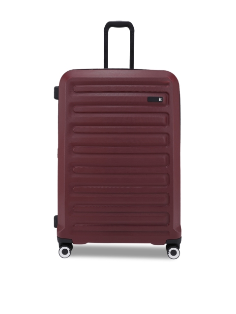 IT luggage Unisex Pack of 2 Red Textured Trolley Bags