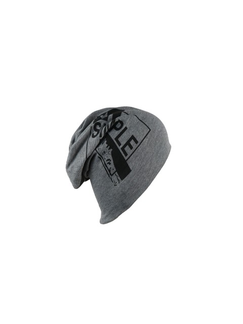 

Bunnywave Unisex Grey & Black Self Design Beanie