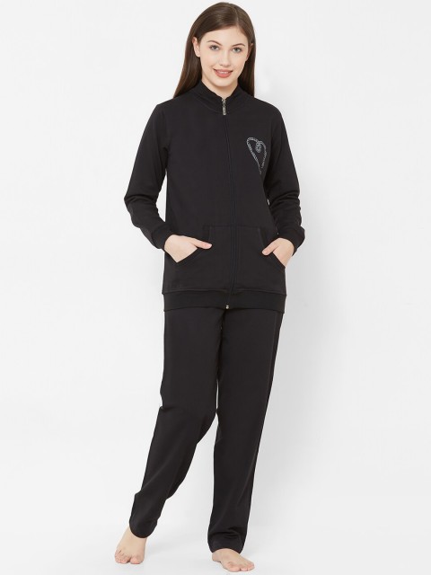 

Juliet Women Black Printed Night suit