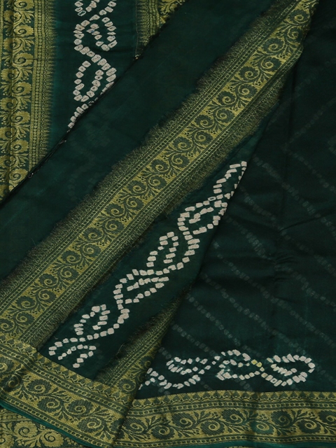 

Pothys Green Striped Art Silk Saree
