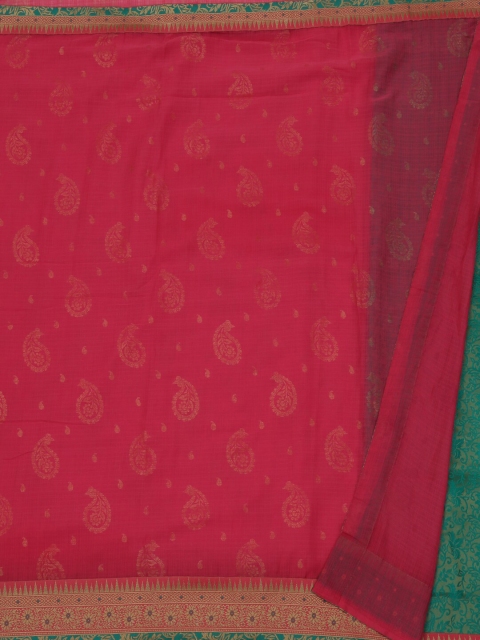

Pothys Pink Printed Poly Georgette Saree