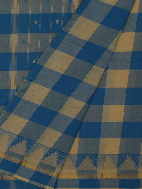 

Pothys Multicoloured Checked Pure Cotton Saree, Multi