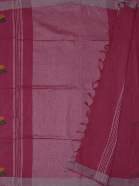 

Pothys Magenta Woven Design Linen Blend Saree