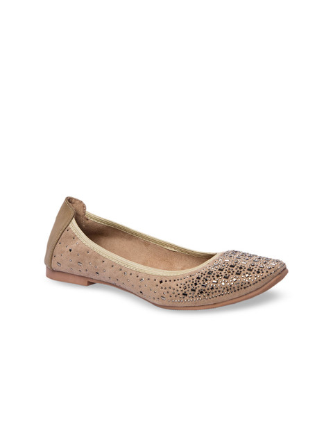 

Inc 5 Women Beige Embellished Ballerinas