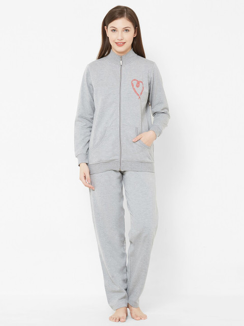 

Juliet Women Grey Solid Night suit