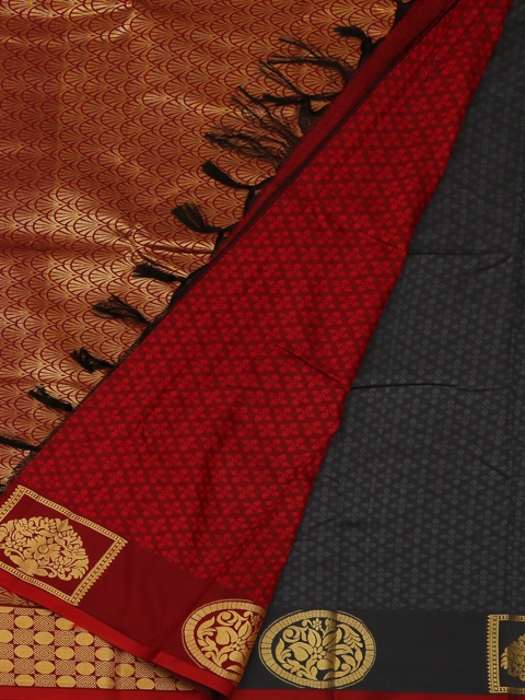 

Pothys Grey Woven Design Art Silk Saree