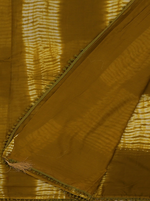 

Pothys Mustard & Brown Pure Cotton Woven Design Saree