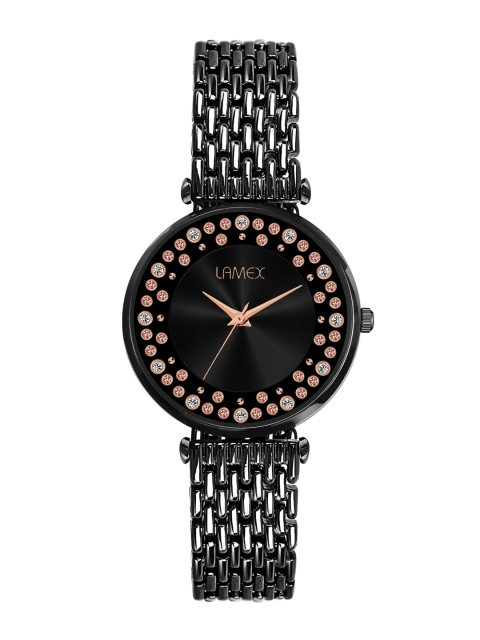 

LAMEX Women Black Analogue Watch 11028-COSTADLX-BLK-BLK