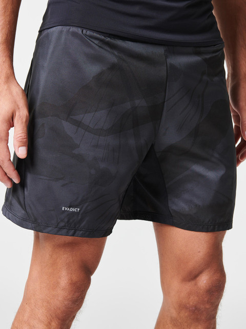 

EVADICT By Decathlon Men Charcoal Grey Solid Regular Fit Running Shorts