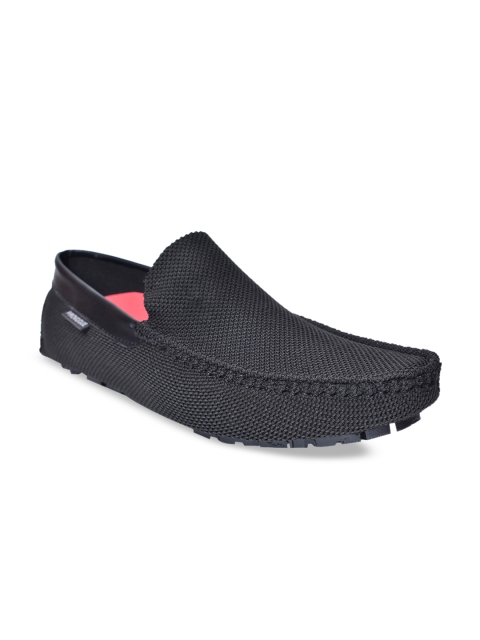 

Provogue Men Black Textured Loafers