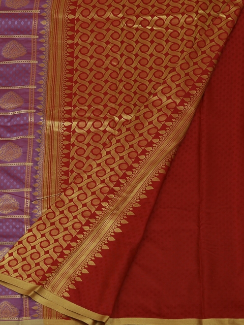 

Pothys Lavender & Maroon Art Silk Woven Design Saree