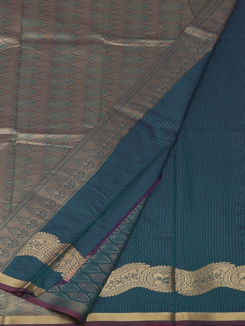 Pothys Magenta & Blue Art Silk Woven Design Saree