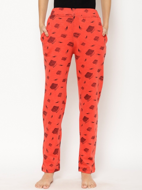 

Floret Women Orange Printed Lounge Pants