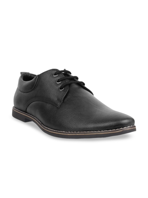 

Vardhra Men Black Leather Derbys