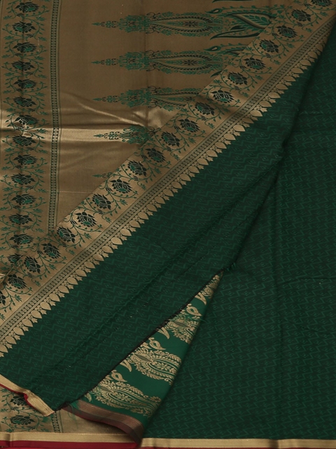 

Pothys Maroon & Green Art Silk Woven Design Saree