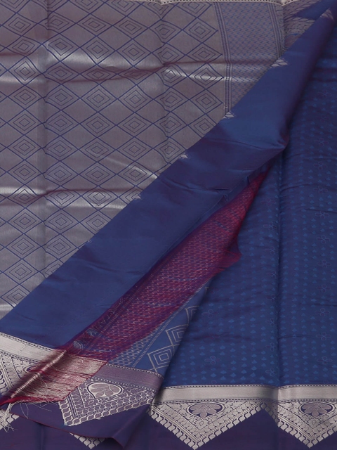 

Pothys Blue & Silver Art Silk Woven Design Saree