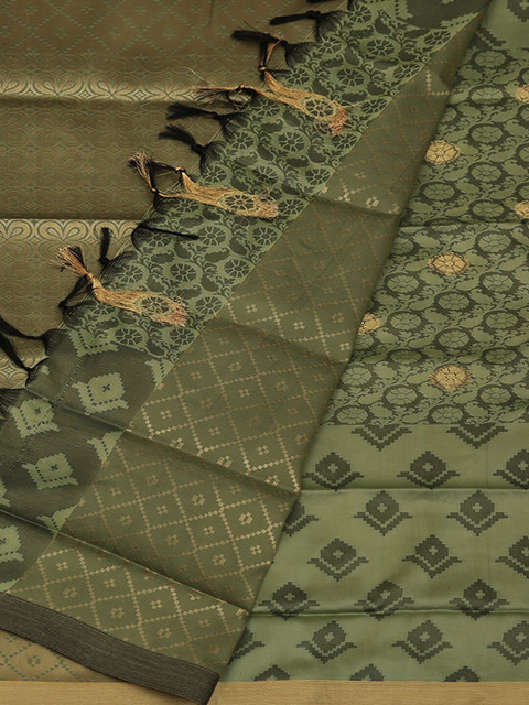 

Pothys Green Woven Design Art Silk Saree