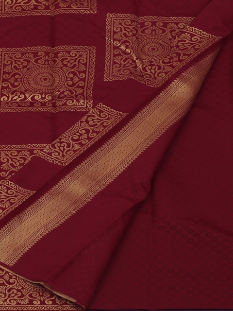 

Pothys Blue & Maroon Art Silk Woven Design Saree