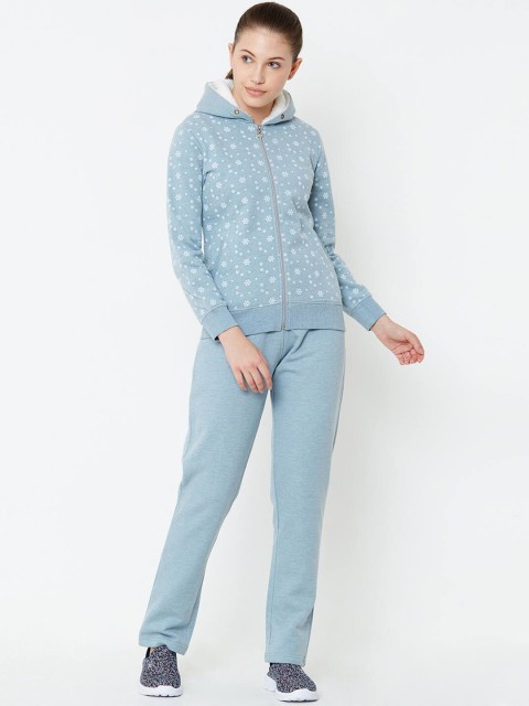 

Sweet Dreams Women Blue Printed Track Suit