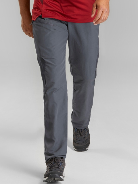

Quechua By Decathlon Men Grey Solid Quick dry Hiking Trousers