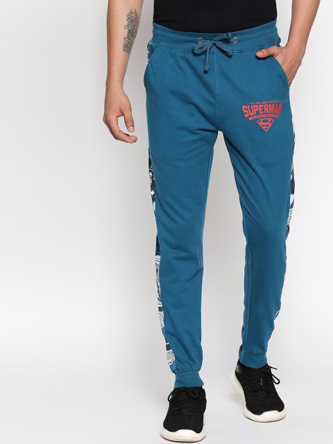 

The Souled Store Men Blue Solid Slim Fit Superman Joggers