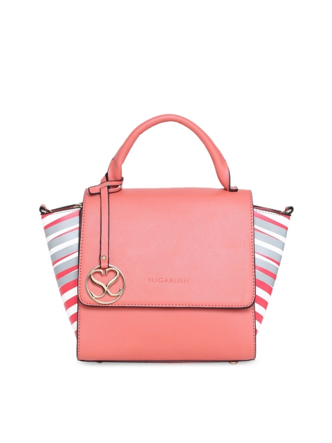 

Sugarush Pink Solid Handheld Bag