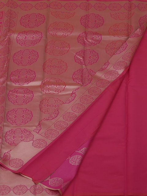 

Pothys Pink & Gold-Toned Art Silk Woven Design Saree