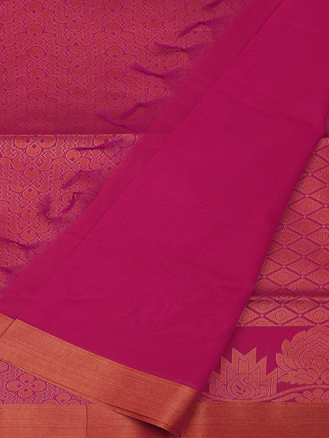 

Pothys Pink Woven Design Silk Cotton Saree