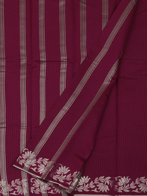 

Pothys Violet Striped Art Silk Saree