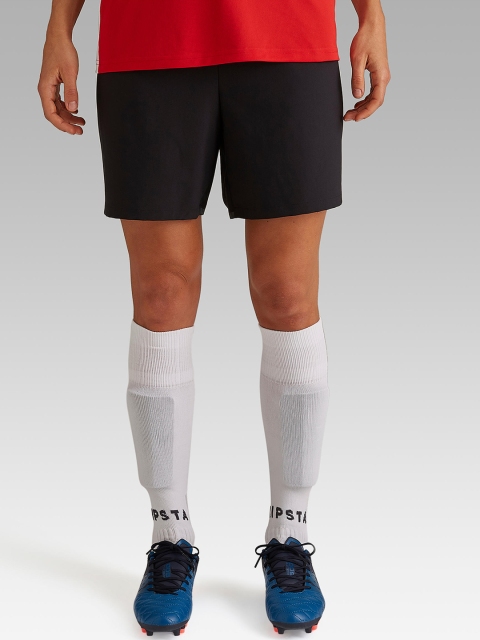 

Kipsta By Decathlon Women Black Solid Regular Fit Sports Shorts