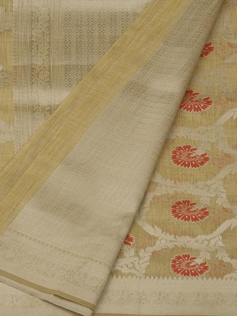 

Pothys Gold-Toned Woven Design Art Silk Saree