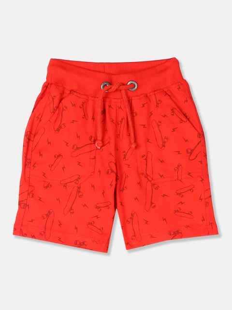 

Cherokee Boys Red Printed Regular Fit Regular Shorts