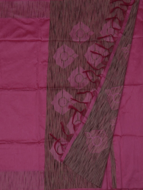 

Pothys Pink Woven Design Jute Silk Saree