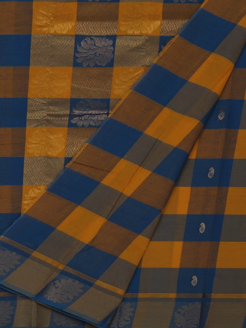 

Pothys Multicoloured Embroidered Pure Cotton Saree, Multi
