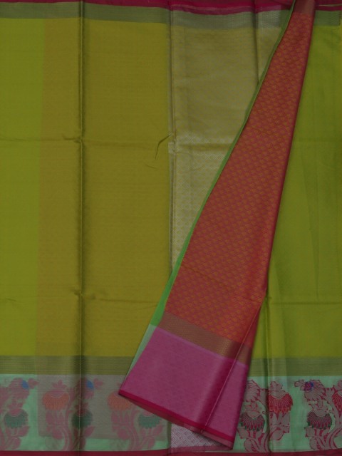 

Pothys Green Woven Design Jute Cotton Saree