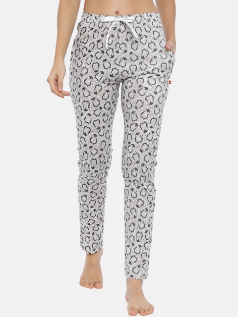 

GOLDSTROMS Women Grey & Black Printed Lounge Pants