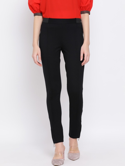 

ALL WAYS YOU Black Solid Jeggings