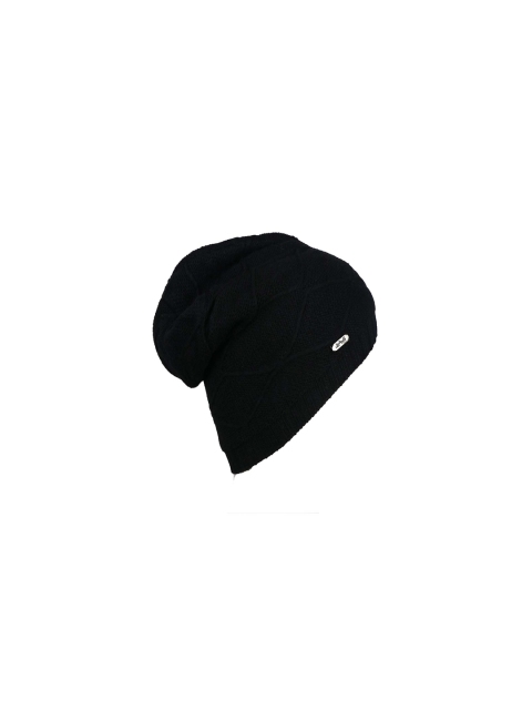 

Bunnywave Unisex Black Self Design Beanie