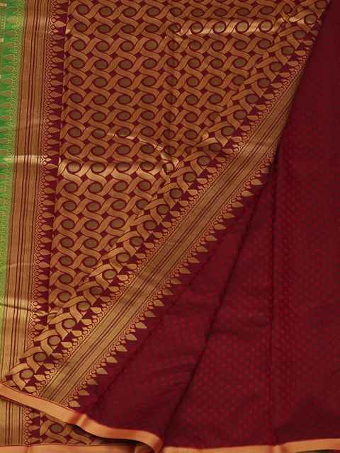 

Pothys Green & Maroon Art Silk Woven Design Saree