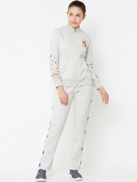 

Sweet Dreams Women Grey Printed Tracksuit