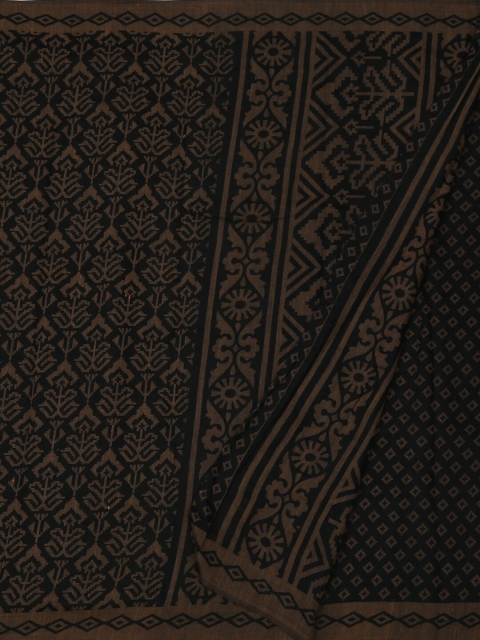 

Pothys Black Woven Design Linen Blend Saree