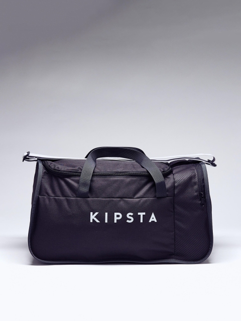 

Kipsta By Decathlon Unisex Grey & White Solid Sports Duffle Bag