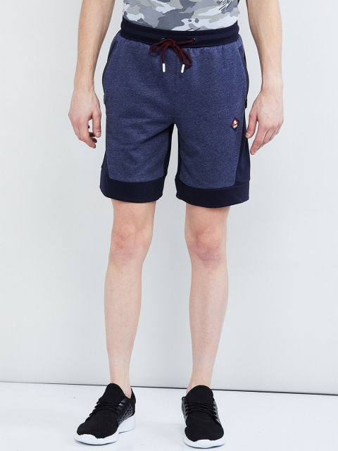 

max Men Blue Colourblocked Lounge Shorts