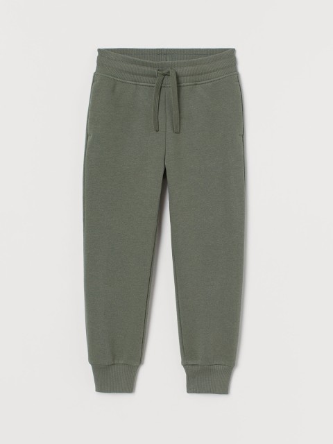 

H&M Boys Olive Green Cotton-Blend Joggers