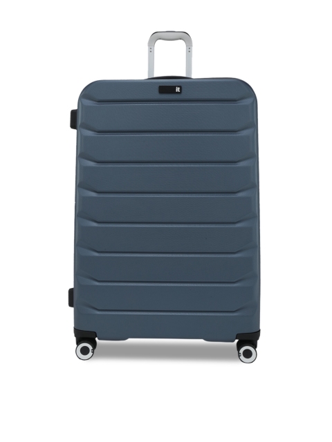 

IT luggage Unisex Pack of 2 Blue Textured Trolley Bags