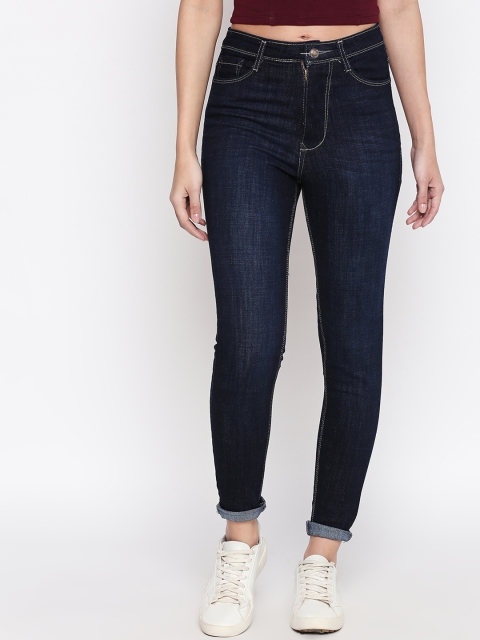 

PURPLE WATER Women Blue Slim Fit High-Rise Clean Look Stretchable Jeans